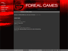Tablet Screenshot of forealgames.com